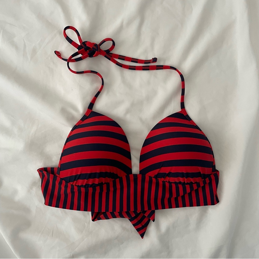 Aerie Swim Stripped Bikini Top